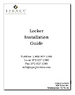 Legacy Lockers Installation Specifications