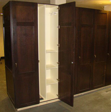 Custom Wood Lockers Installation at Element 52 Ski Lodge