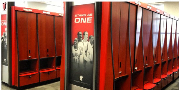Selecting Wood Lockers that Complement Your Team Colors